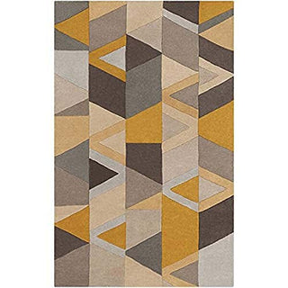 Carpet Planet Multicolor Triangle Hand Tufted Carpet