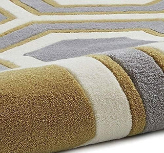 Dimond Pattern Hand Tufted Carpet