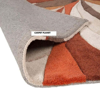 Orange lahar Hand Tufted Carpet