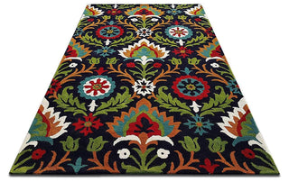 Dark Color Mix Hand Tufted Carpet