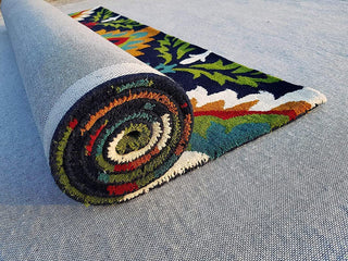 Dark Color Mix Hand Tufted Carpet