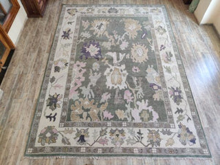 Vibrant Oushak Hand Knotted Carpet & Rug